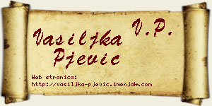 Vasiljka Pjević vizit kartica